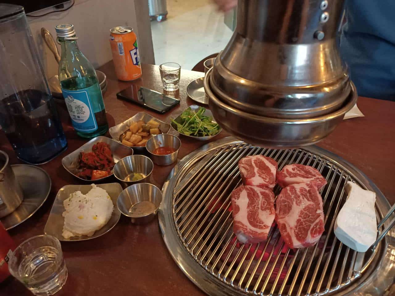 Dining in South Korea - Korean bbq